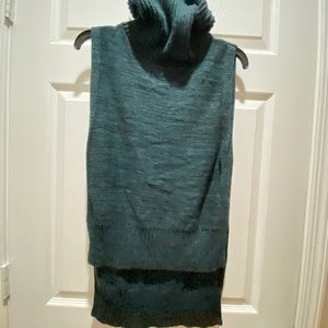 Banana Republic turtleneck sleeveless sweater.